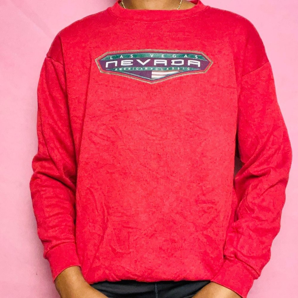Vintage las veagas nevada crewneck sweatshirt